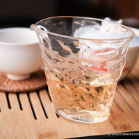 Tieguanyin wulong tea high roasted in glass pitcher server teaware, from China, Fujian, premium tea