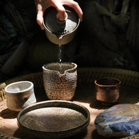 ancient trees puh'er shengpu from Lunan Pasha, Yunnan, China, pressed in brick by farmers, sustainable forest tea