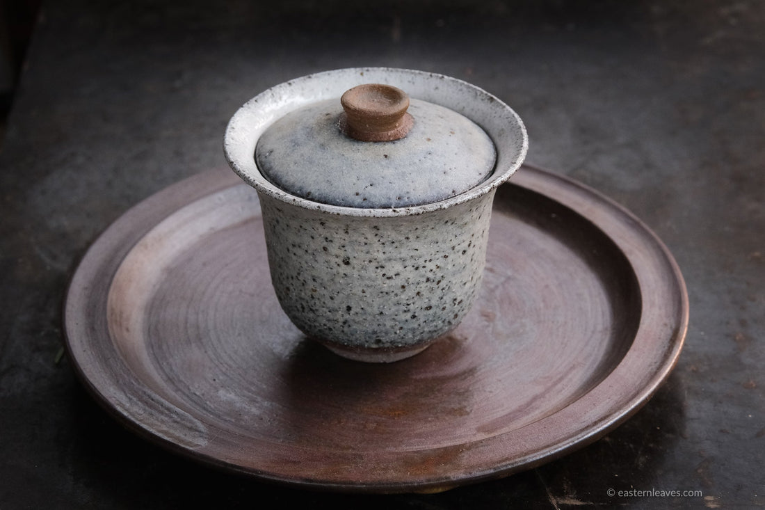 Handmade gaiwan dai minority teaware in Yunnan, pure natural clay teaware to brew Chinese tea in gongfucha pu'erh tea