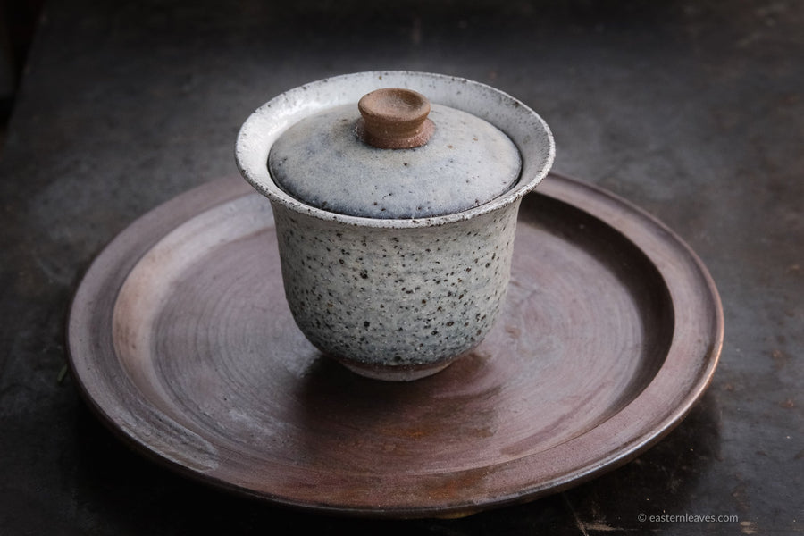 Handmade gaiwan dai minority teaware in Yunnan, pure natural clay teaware to brew Chinese tea in gongfucha pu'erh tea