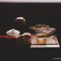 Dancong gardenia Huangzhixiang wulong tea from guangdong China, served in gongfucha teaware