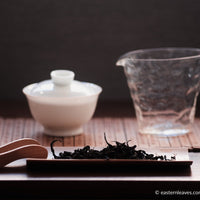 Dancong gardenia Huangzhixiang wulong tea from guangdong China, served in gongfucha teaware
