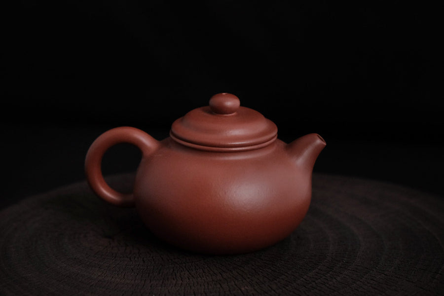 Puyuan 朴园 - Yixing Teapot in Dahongpao clay - Eastern Leaves