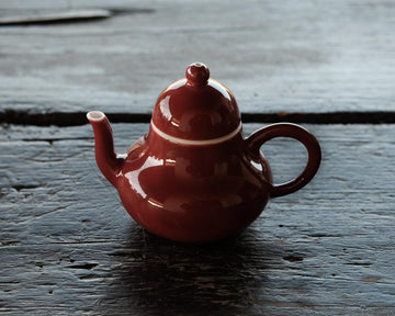 Teiera Rossa in porcellana Jingdezhen
